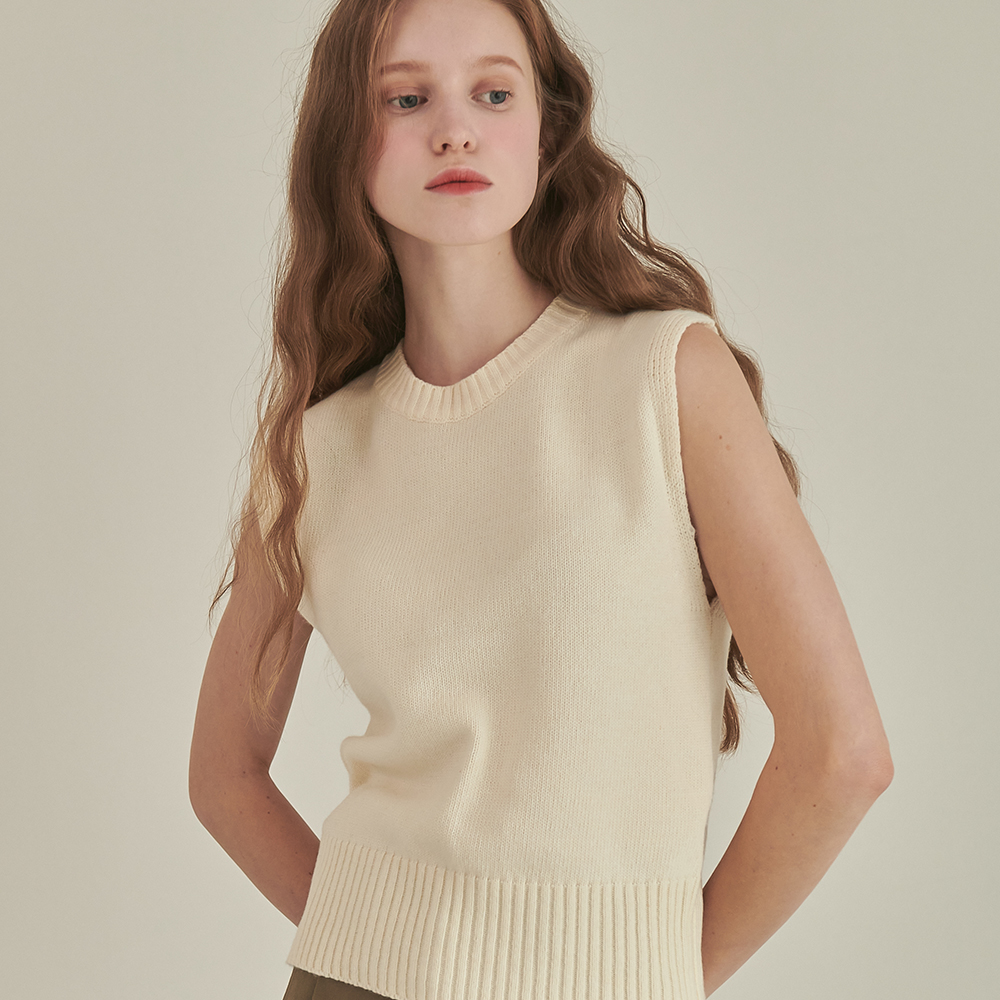 Cashmere Knit Top Ivory