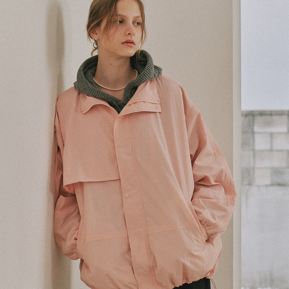 TRENCH WIND JACKET PINK
